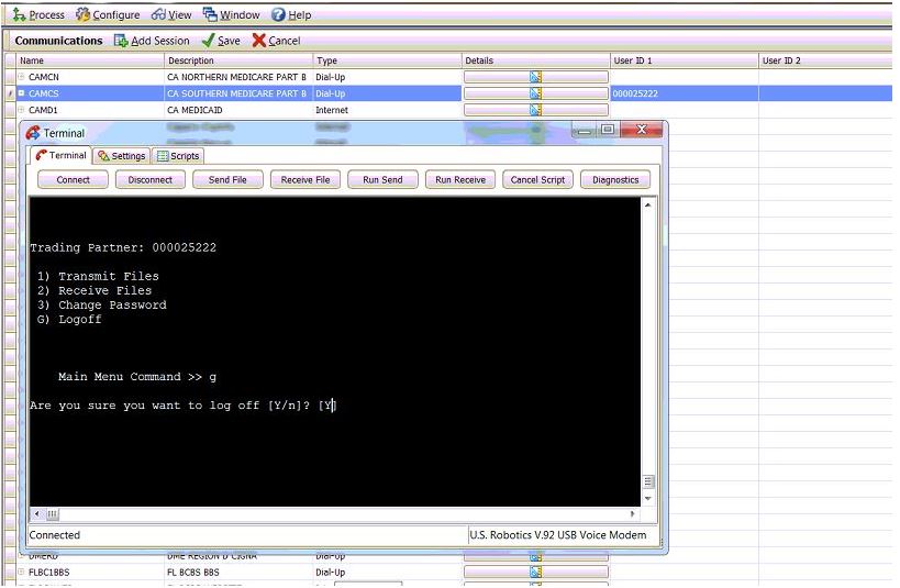 Medicare Password Change (terminal)